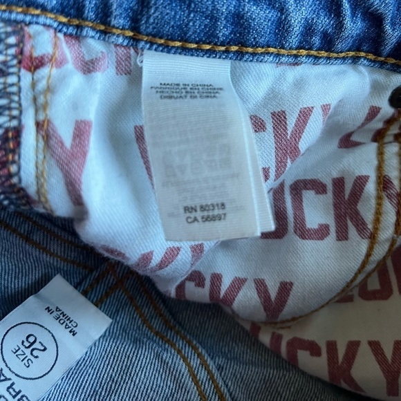 Lucky Brand Vintage Totally Lucky Pins High Rise denim short - Picture 13 of 14